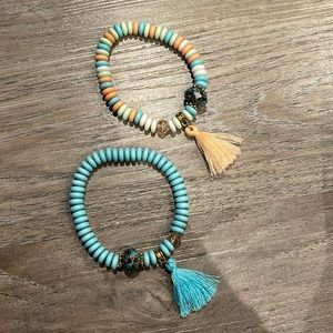 bracelet set w tassel